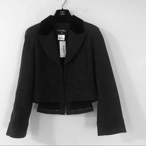 CHANEL Cropped Gray Jacket FR38 / US6 - Picture 12 of 16